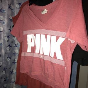 VS PINK mauve pink crop top