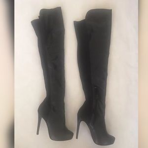 Forever 21 Over The Knee Thigh High Heels 5”
