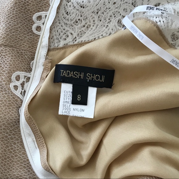 Cream & Nude lace overlay dress - Picture 7 of 7