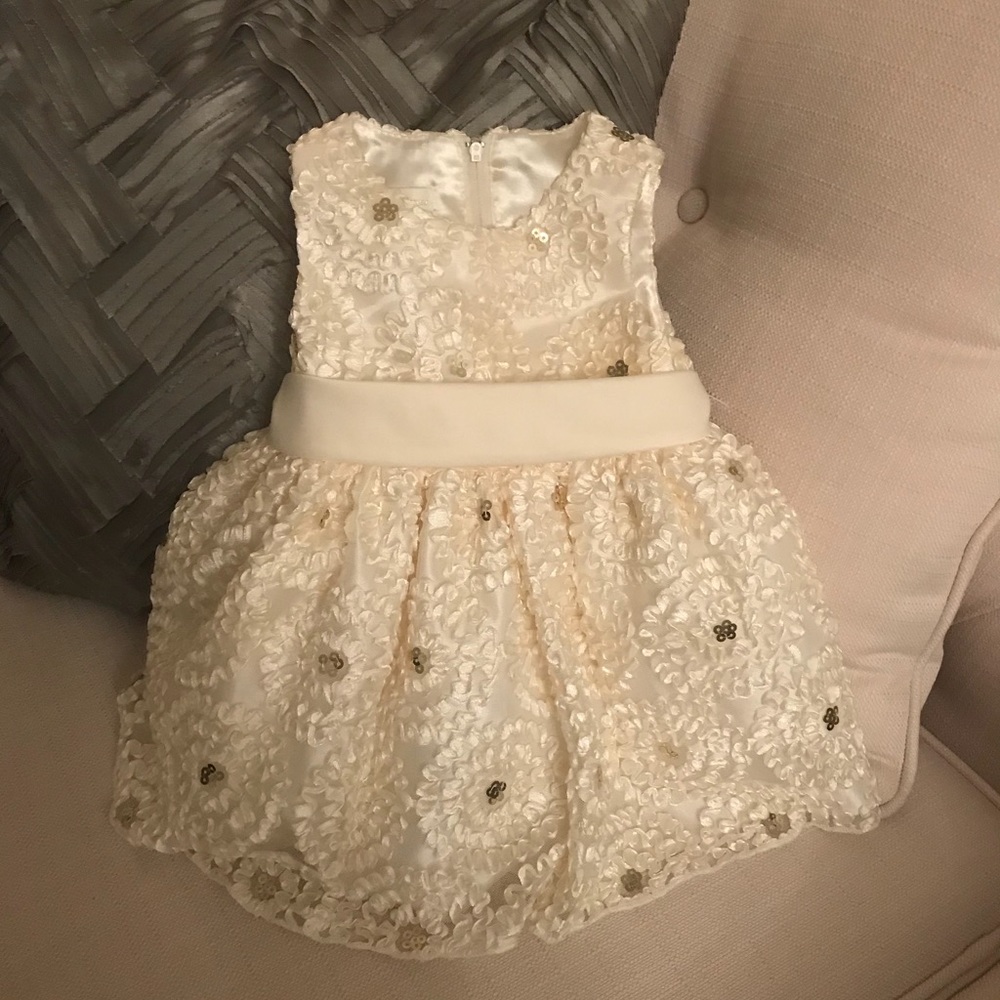 Beautiful Ivory elegant baby girl dress