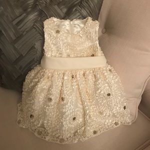 Beautiful Ivory elegant baby girl dress