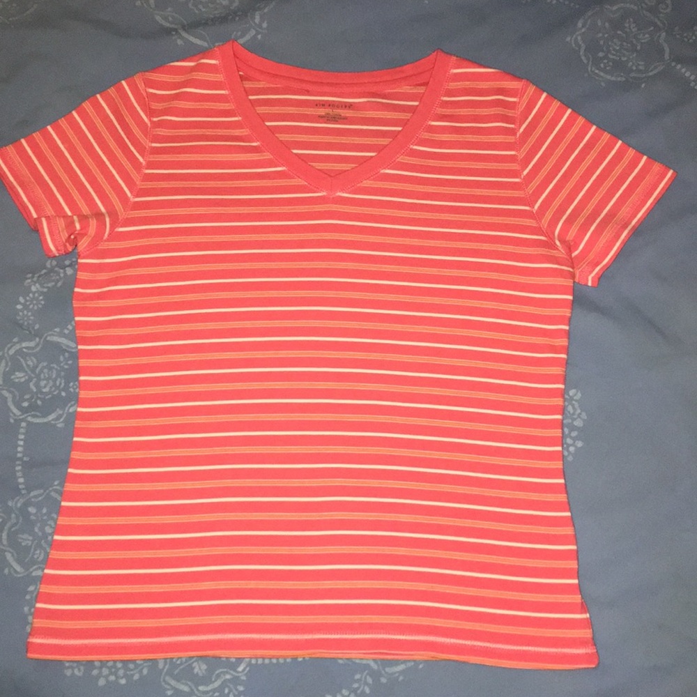 It’s a Kim Rogers 100% cotton made in Jordan.