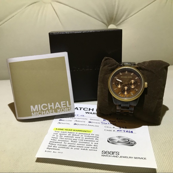 Michael Kors Accessories - Michael Kors tortious Watch