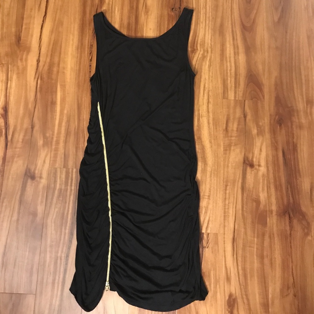 Black form fitting dress