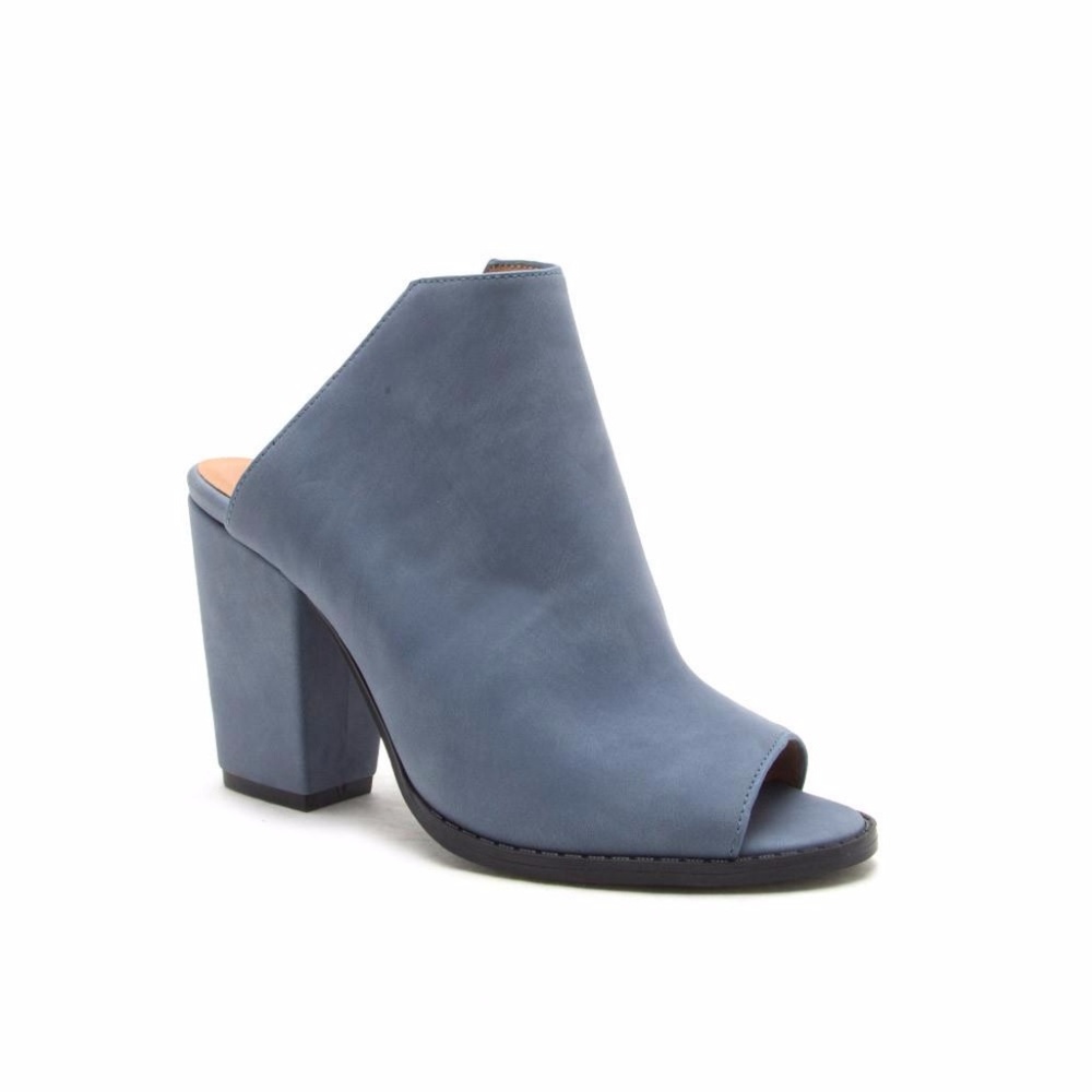 Moon Blue Nubuck Mules - Picture 6 of 8