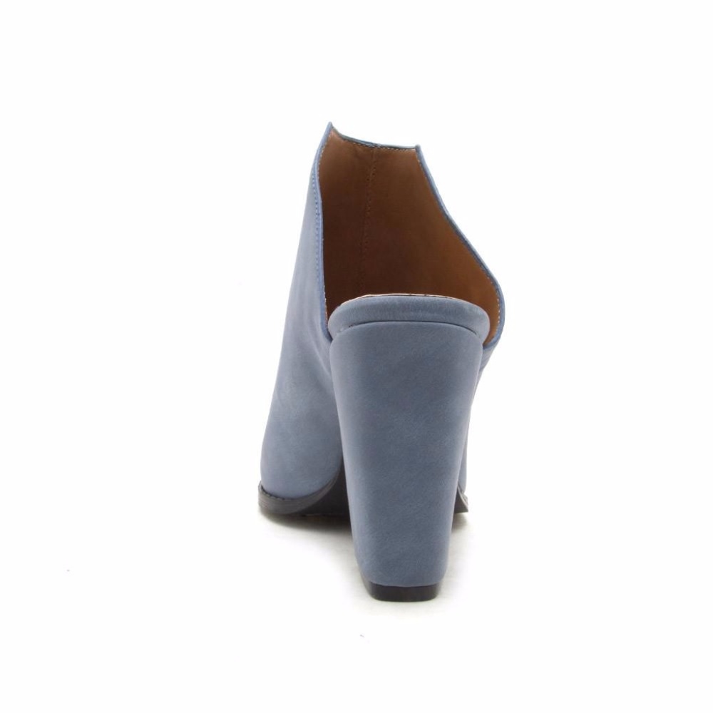 Moon Blue Nubuck Mules - Picture 7 of 8