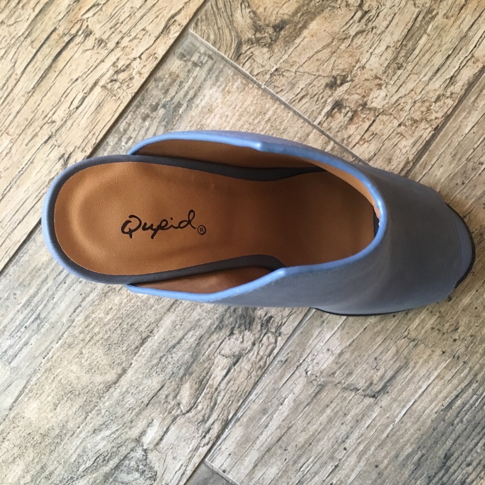 Moon Blue Nubuck Mules - Picture 4 of 8
