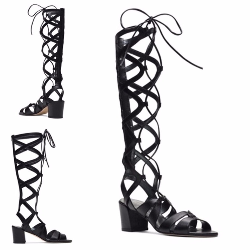 [Sold] New STUART WEITZMAN Black Gladiator Sandals - Picture 3 of 8