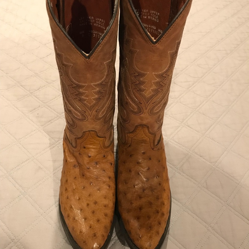 Men’s Ostrich Cowboy Boots