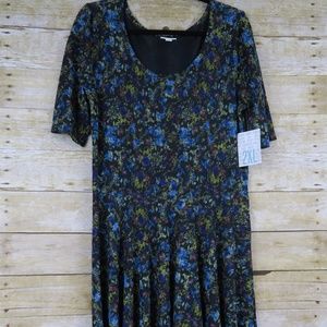 NWT LuLaRoe Nicole New Dress Floral Size 2XLG