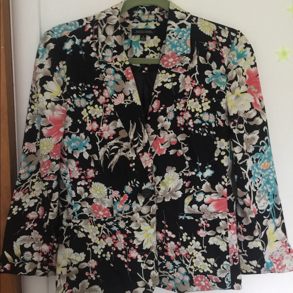 Floral Blazer
