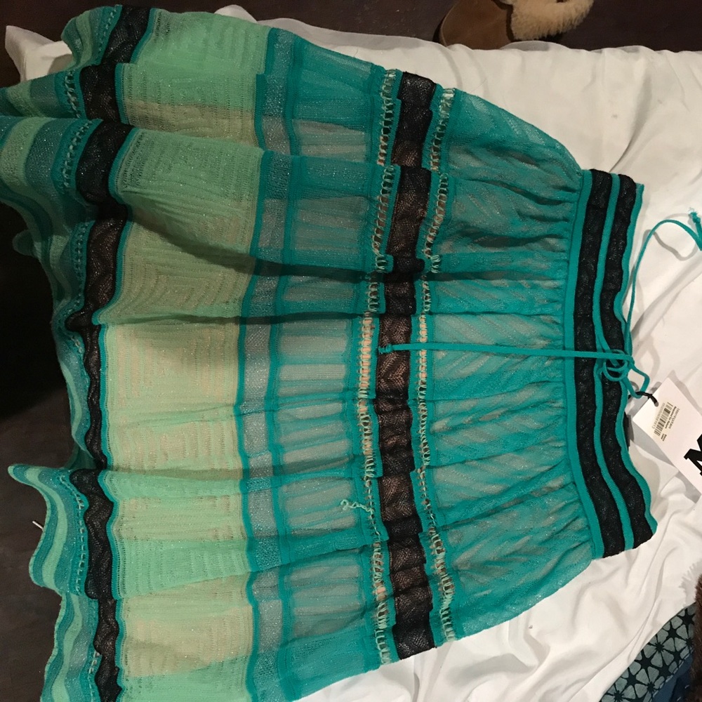 Missoni skirt in teal and black small