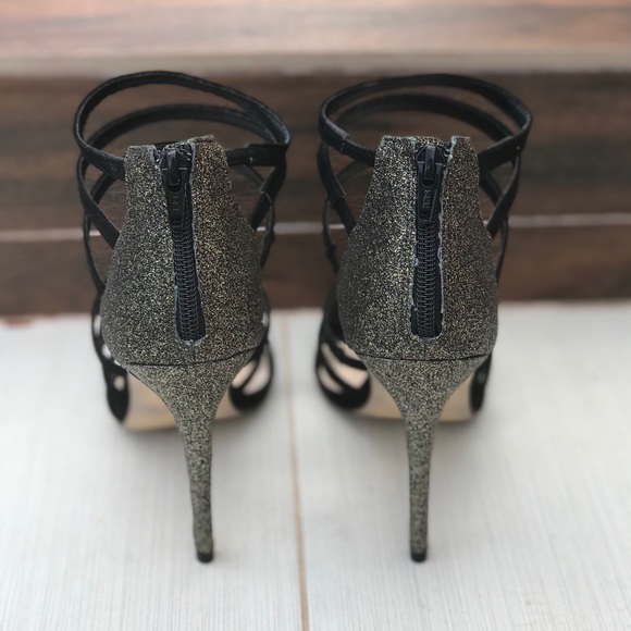 Strappy Glitter Gladiator High Heel Sandal - Picture 3 of 6