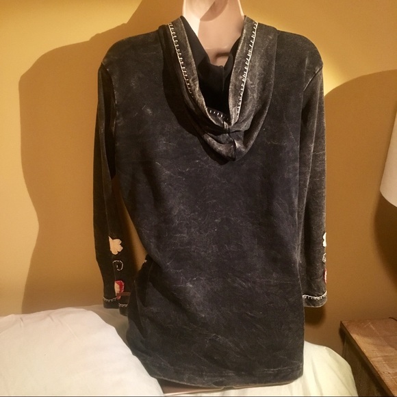 Kyber Hooded Cotton Jacket Tie Dye Zip Up Hoodie - Picture 4 of 8