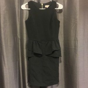 MICHAEL MK peplum little black cocktail dress