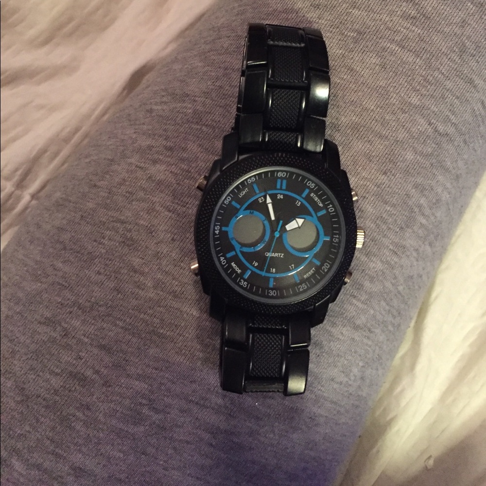 black men's watch