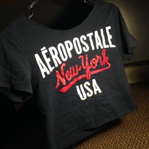cute aéropostale cropped tee