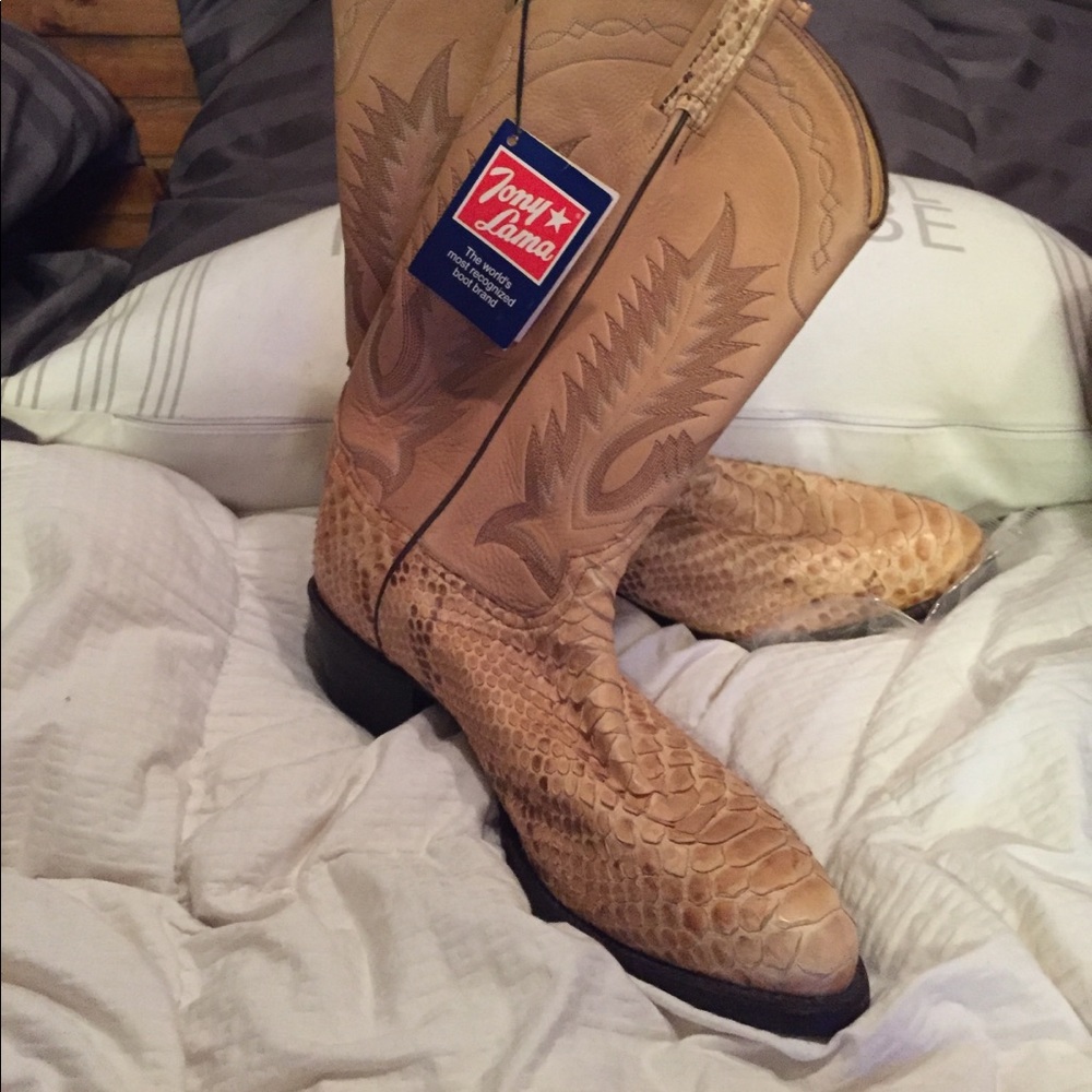 snake skin boots