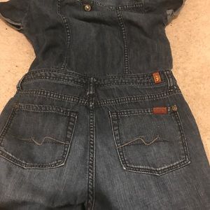 7 for all man kind girls jumpsuit size 14