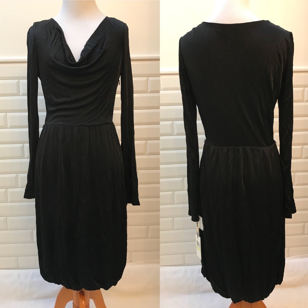 🆕 Calvin Klein Black Long-sleeve Dress