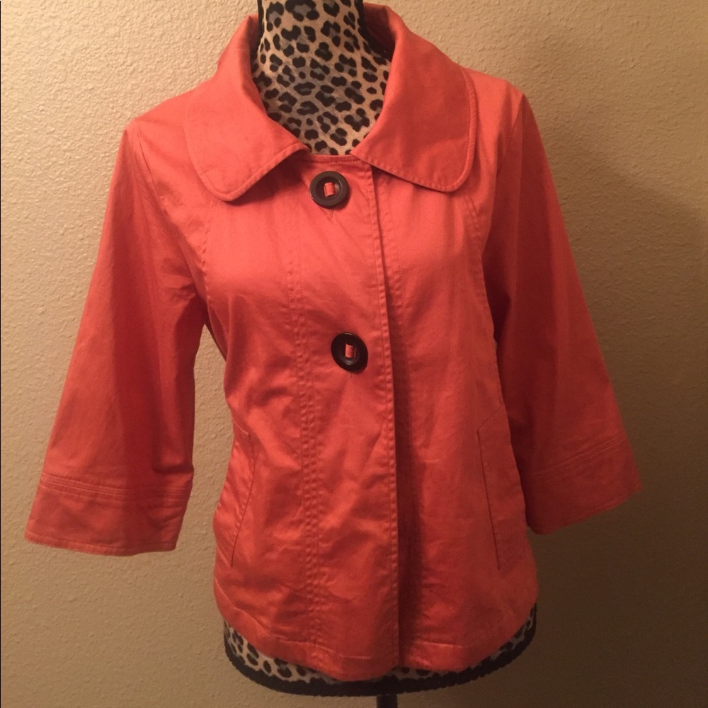 Burnt Orange Mod Style Jacket