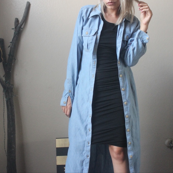 Liz Claiborne Jackets & Blazers - Liz Clairborne Denim Cape Dress