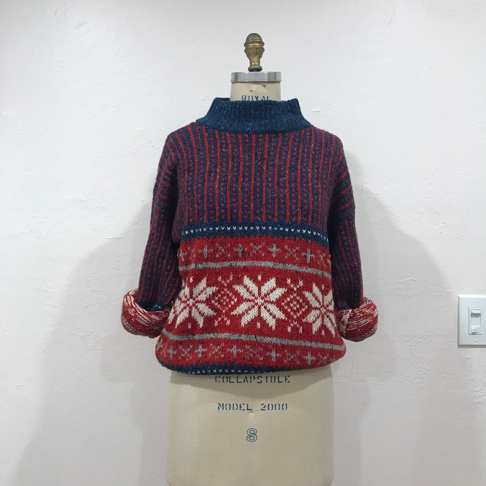 Allison Smith Christmas Red and Blue Sweater