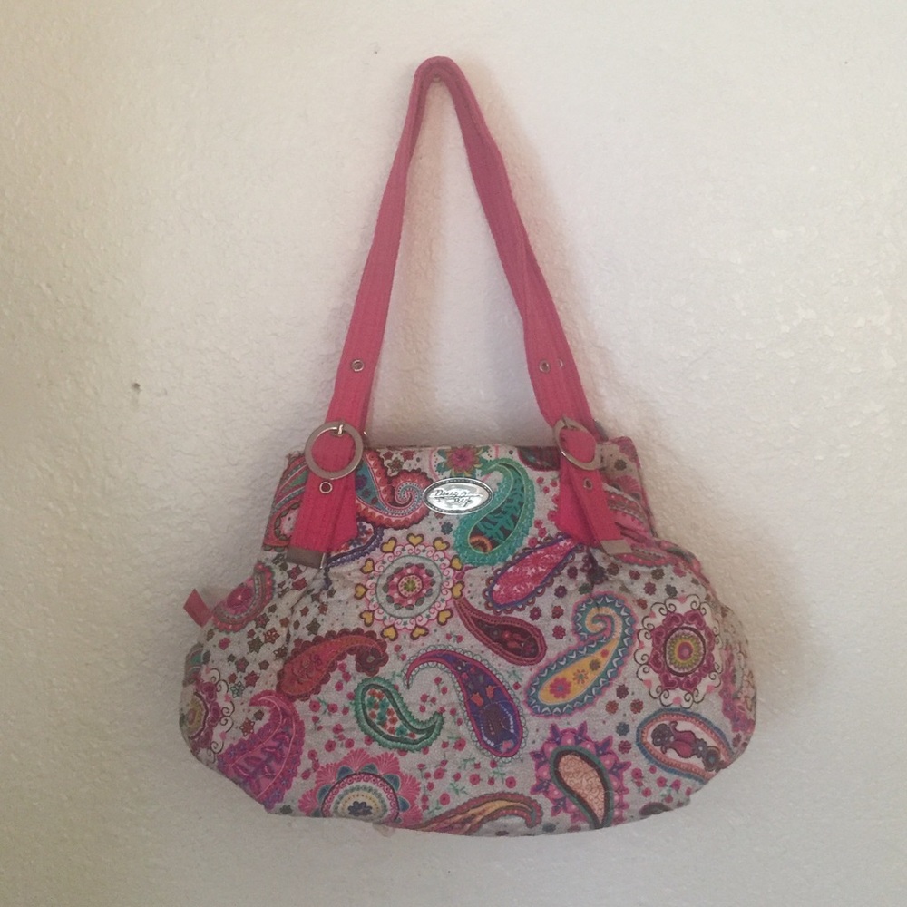 Donna Sharp Pink Paisley Purse