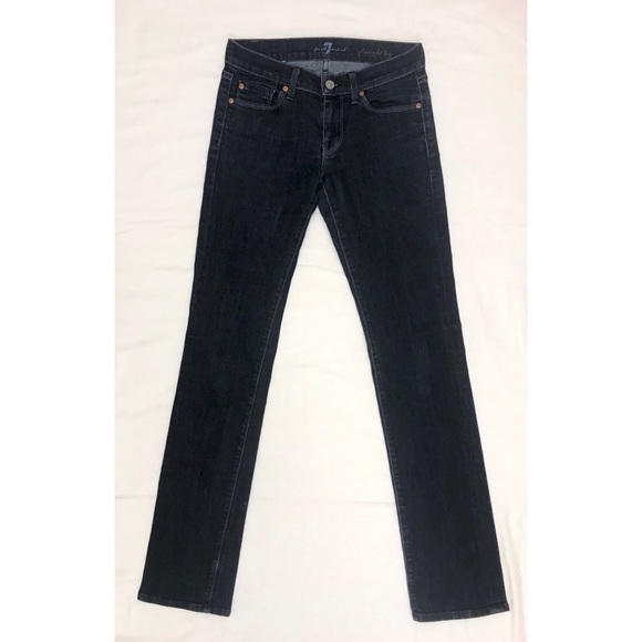 7 For All Mankind Skinny Straight Leg Jeans - Picture 4 of 5