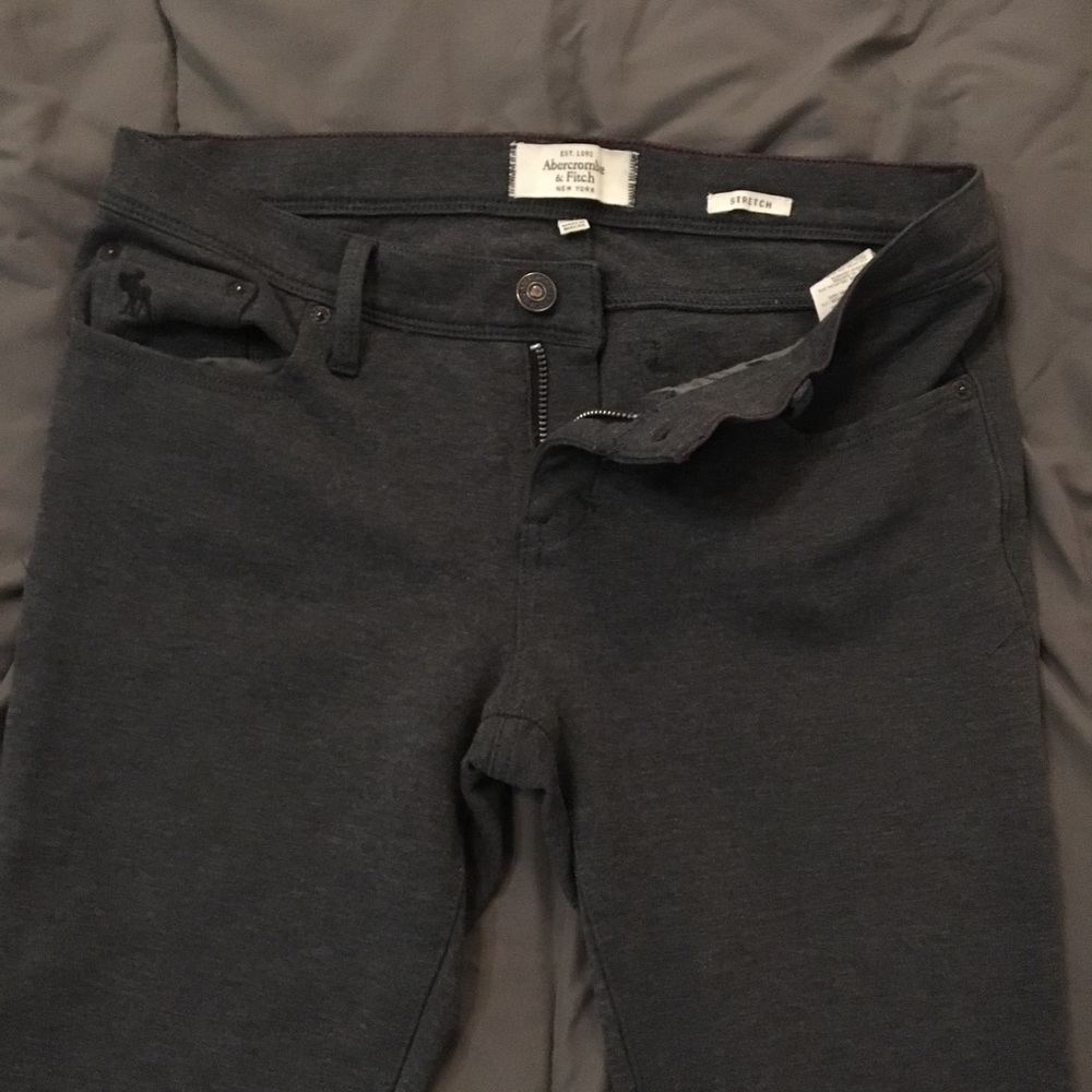 Abercrombie & Fitch, grey stretch jeggings