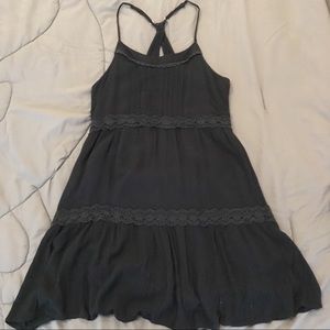 Hollister, black tiered dress