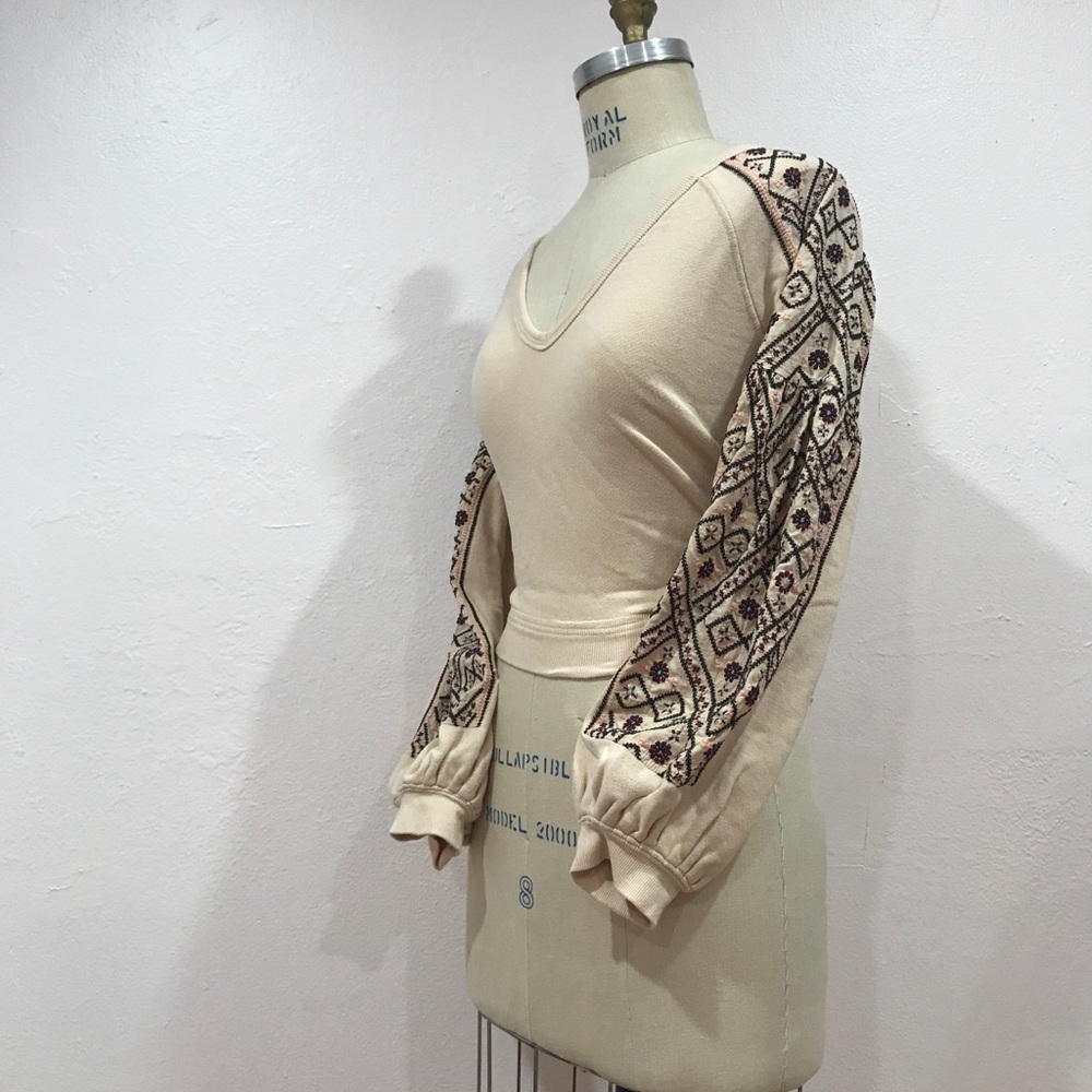 Free People Blossom Design Sweater-Used