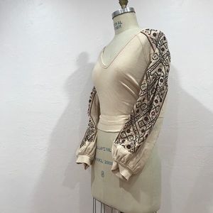 Free People Blossom Design Sweater-Used