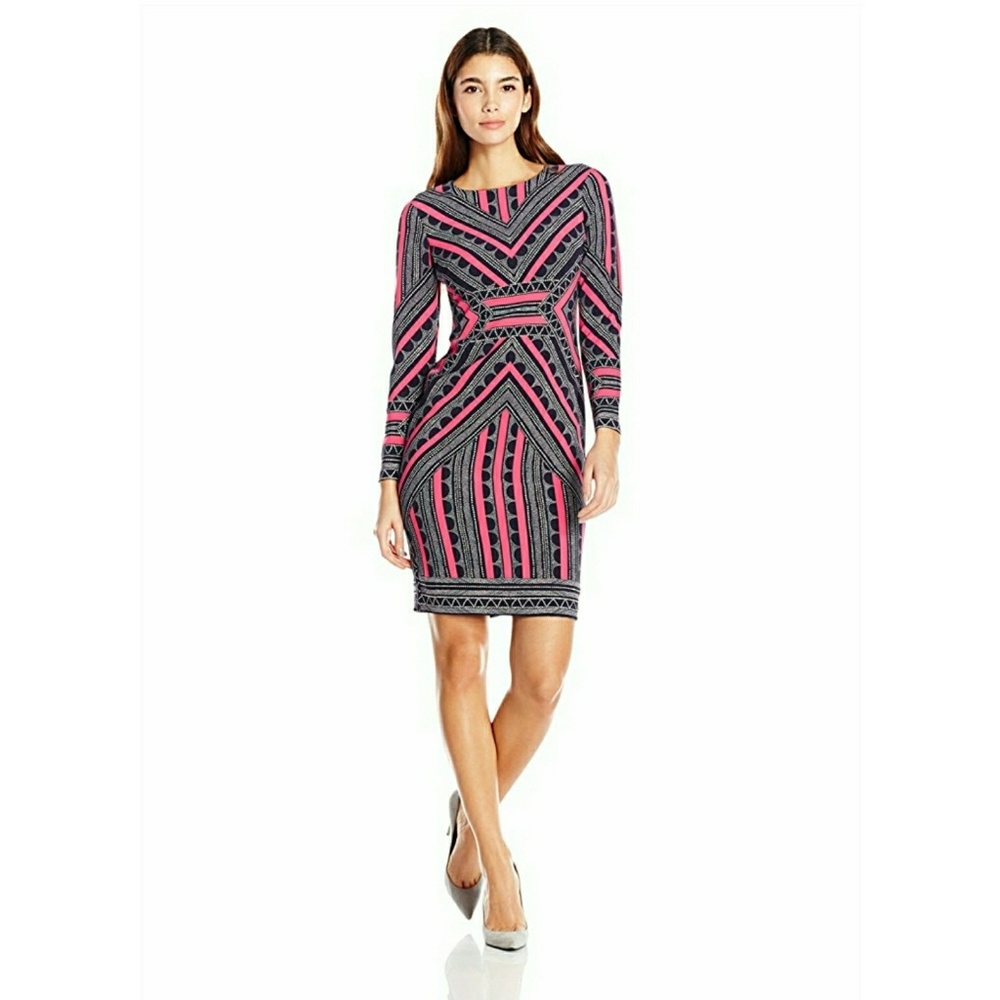 NWT Vince Camuto Bodycon Crepe Shift Dress