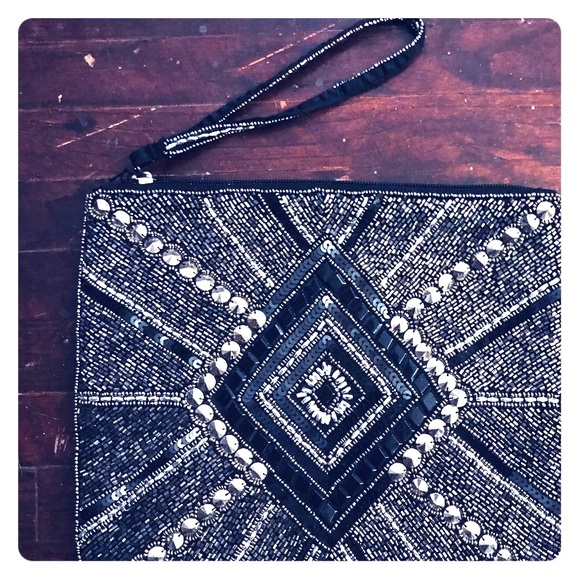 Beaded Wrist-Lit Clutch - Picture 1 of 2