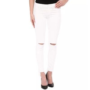 PAIGE JEANS Verdugo Ankle White Cloud Skinny Jeans