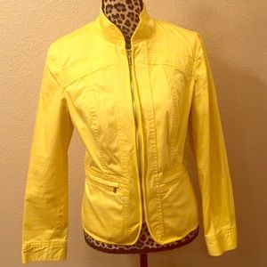VIBRANT YELLOW ZIP JACKET