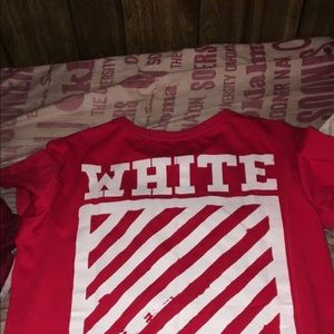 Off white Red shirt tags included