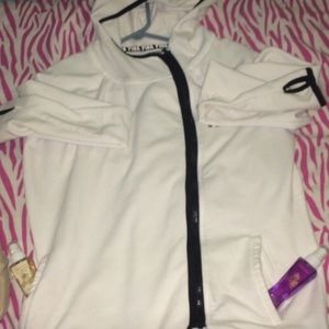 Victoria secret white zip up hoodie
