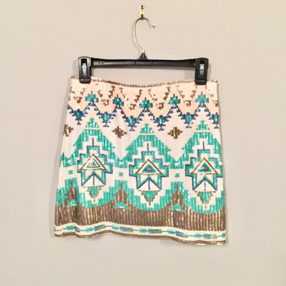 Miami Sequined Mini Skirt