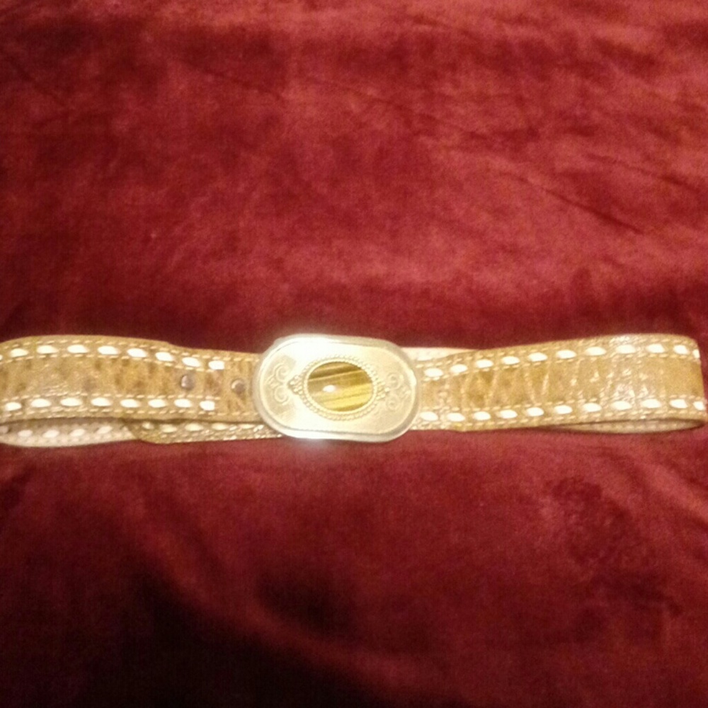 Elephant Top Grain Cowhide Western Belt