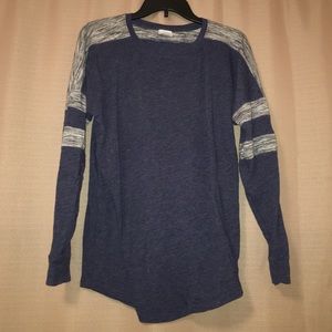 Victoria’s Secret PINK navy/grey long sleeve