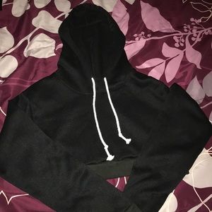 Cropped black hoodie that has never been worn!