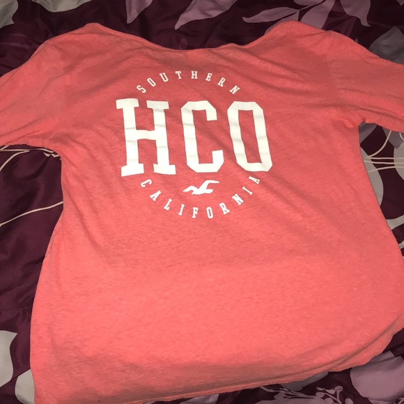 Cute pink Hollister 3/4 sleeve shirt - Picture 4 of 4