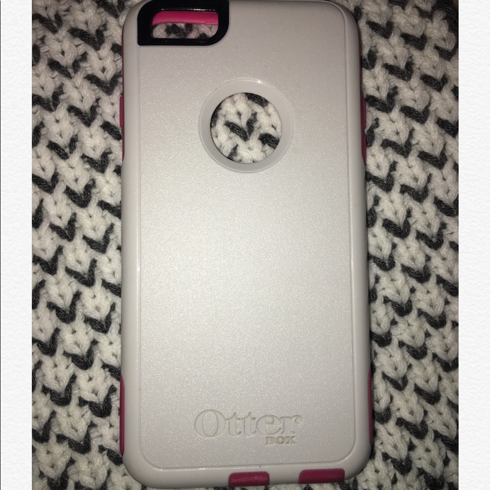 White/Pink otterbox Iphone 6/6s Plus