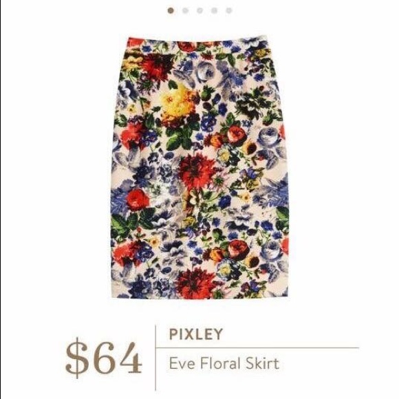 SOLD Stitch Fix Pixley Floral Skirt M NWT - Picture 2 of 7