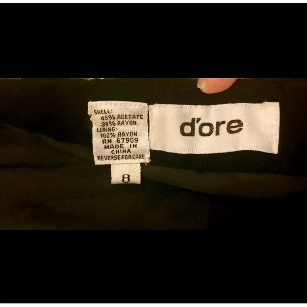 Dore/Black/Bead/1991 Evening Gown/Sz 2/Never Worn - Picture 6 of 7