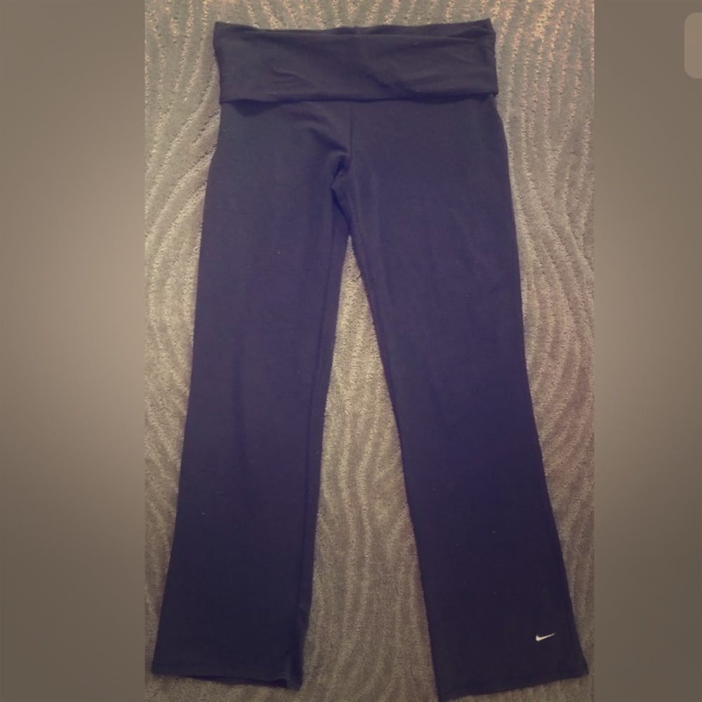 ⚜️Black Nike Wide Leg Yoga Leggings Large ⚜️