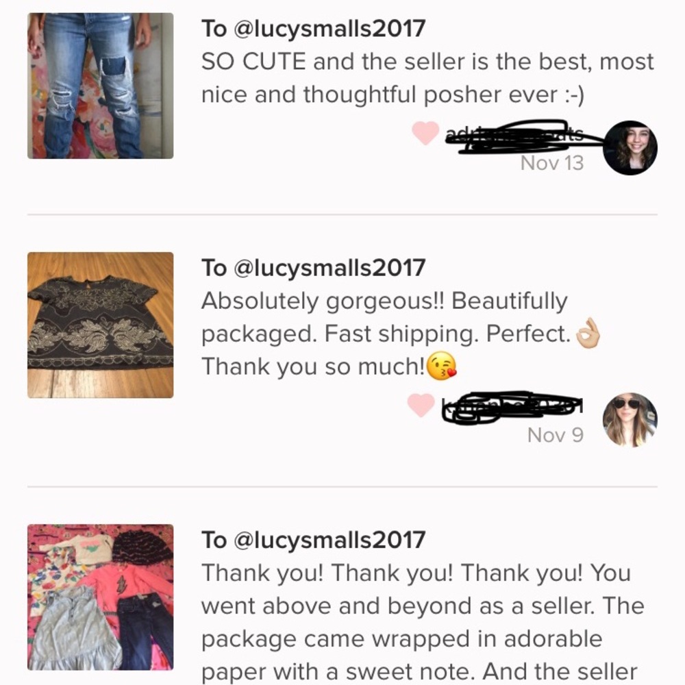 😍😍 I️ truly care when you buy from me 😍😍