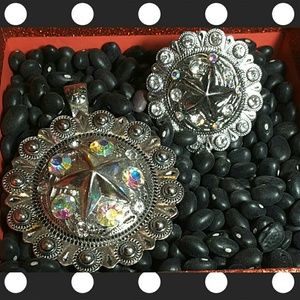 Texas Star pendant and stretch ring set